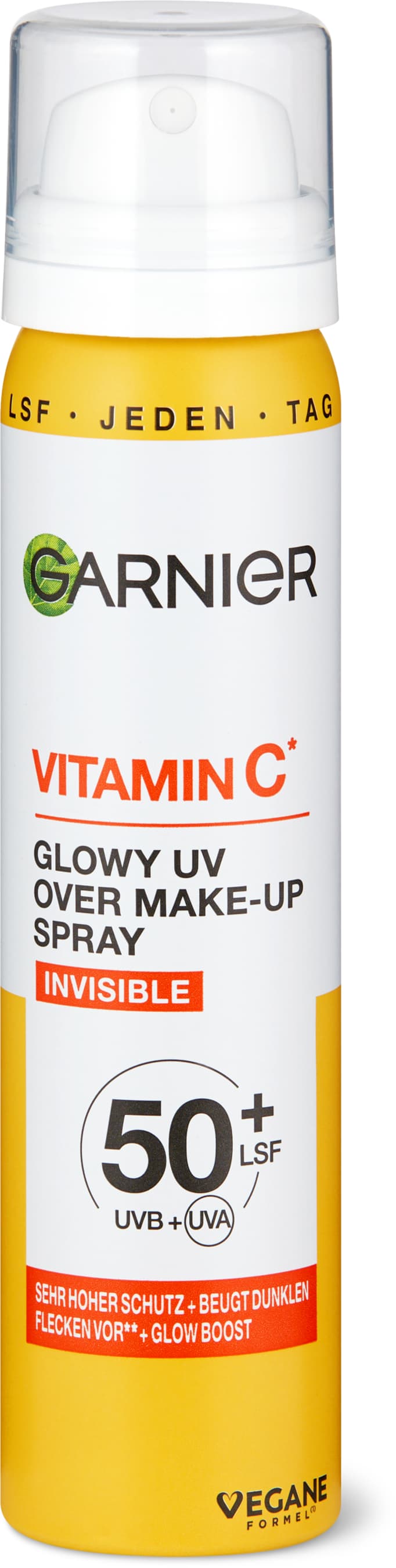 Garnier Glowy UV Over Make-Up Spray Invisble 75ml
